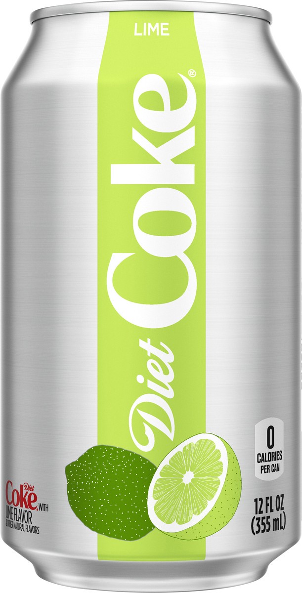 slide 2 of 12, Diet Coke with Lime Can, 12 fl oz, 12 oz