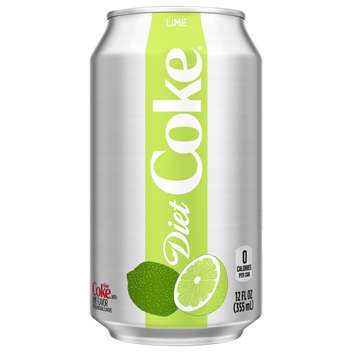 slide 1 of 12, Diet Coke with Lime Can, 12 fl oz, 12 oz