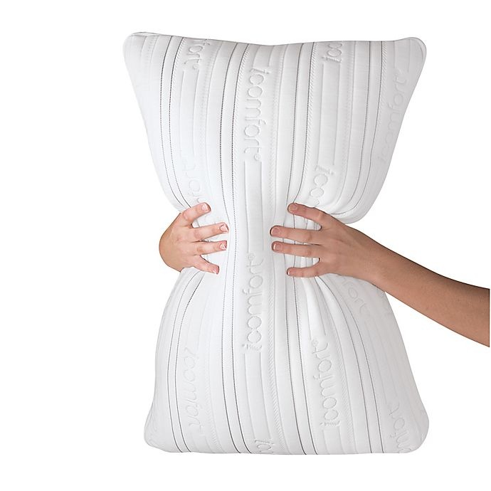 slide 2 of 4, Serta iComfort Scrunch 3.0 Queen Bed Pillow - White, 1 ct