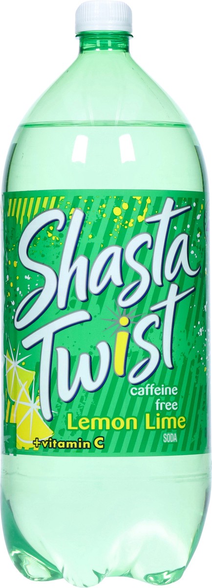 slide 6 of 9, Shasta Twist Caffeine Free + Vitamin C Lemon Lime Soda 2 l, 67.6 oz