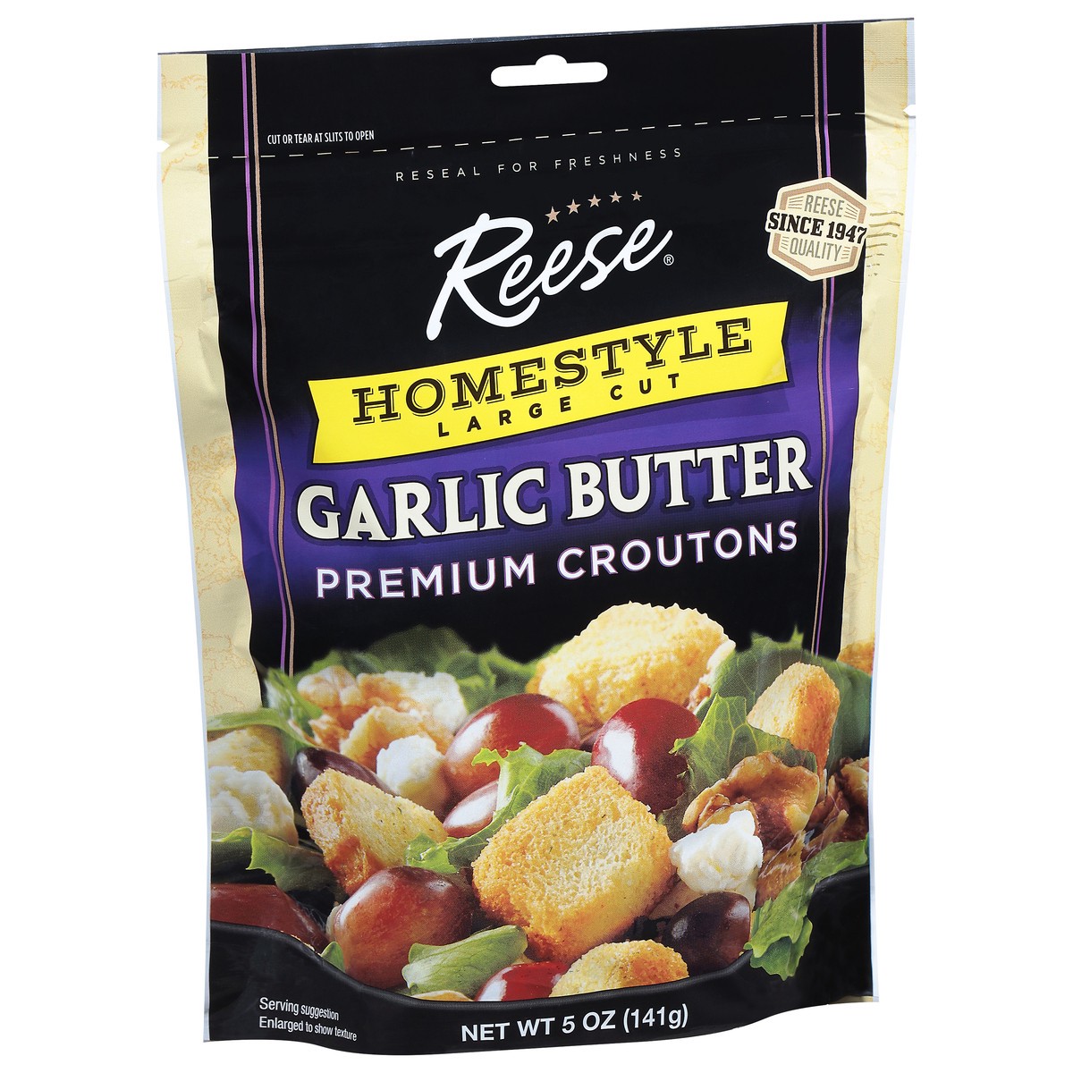 slide 8 of 9, Reese Homestyle Large Cut Premium Garlic Butter Croutons 5 oz, 5 oz