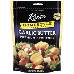 Reese Homestyle Large Cut Premium Garlic Butter Croutons 5 oz