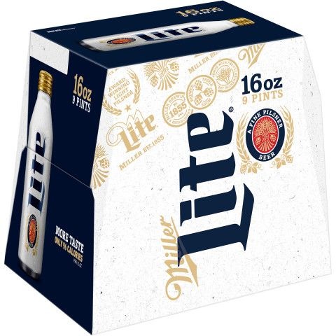 slide 1 of 1, Miller Lite Aluminum Bottle, 16 oz