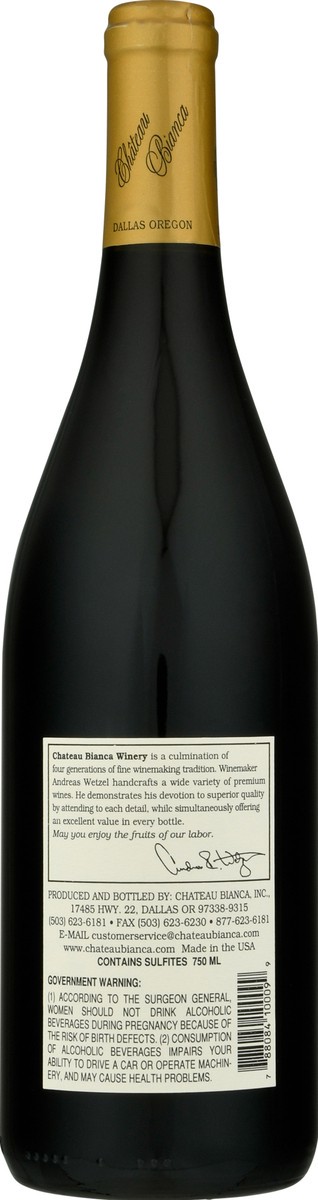 slide 4 of 9, Chateau Bianca Willamette Valley Oregon Pinot Noir 750 ml, 750 ml
