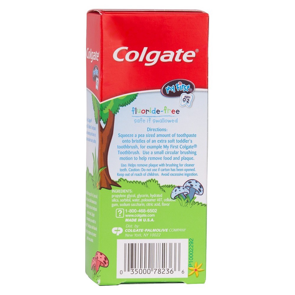 slide 5 of 5, Colgate My First Toothpaste Fluoride Free Mild Fruit Flavor, 1.75 oz