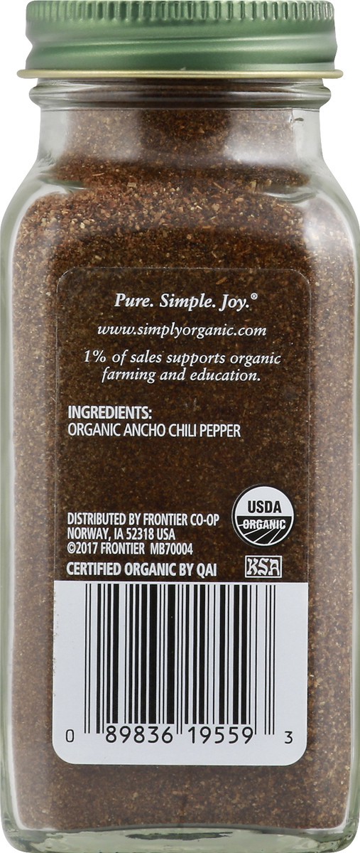 slide 5 of 9, Simply Organic Ancho Chili Powder, 2.85 oz