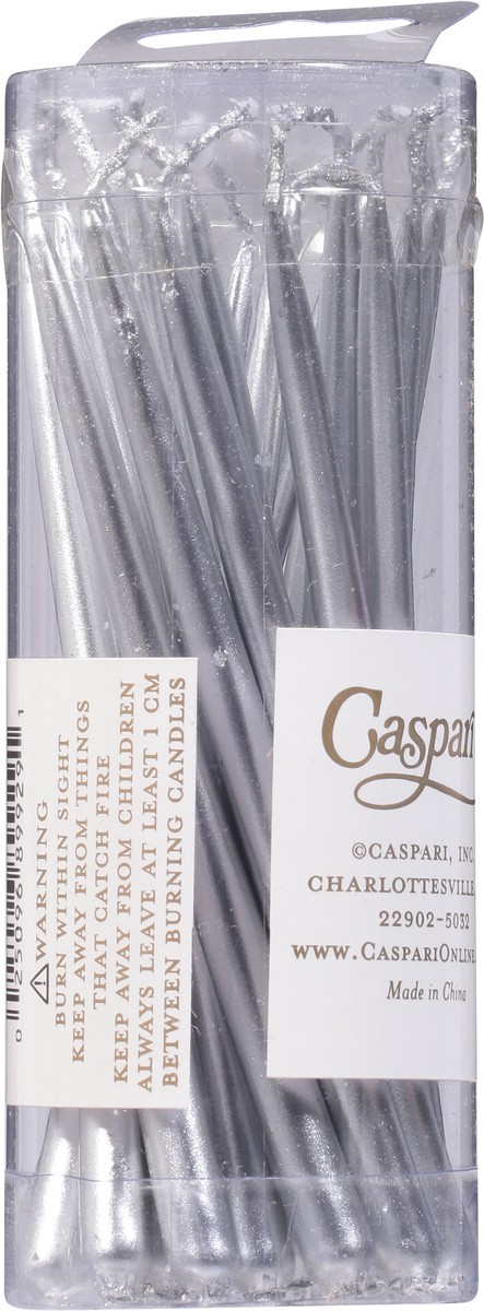 slide 4 of 11, Caspari Silver Birthday Candles 20 ea, 20 ct