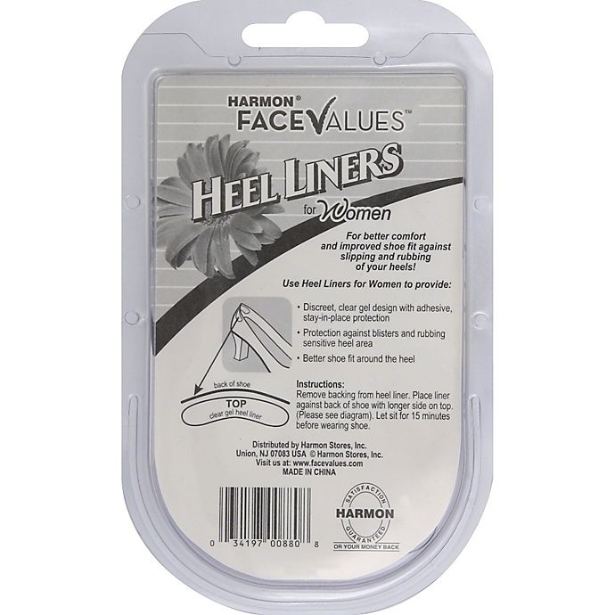 slide 2 of 2, Harmon Face Values Heel Liners for Women, 1 ct