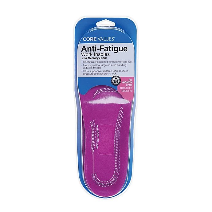 slide 1 of 2, Core Values Anti-Fatigue Women's Insoles, 1 ct