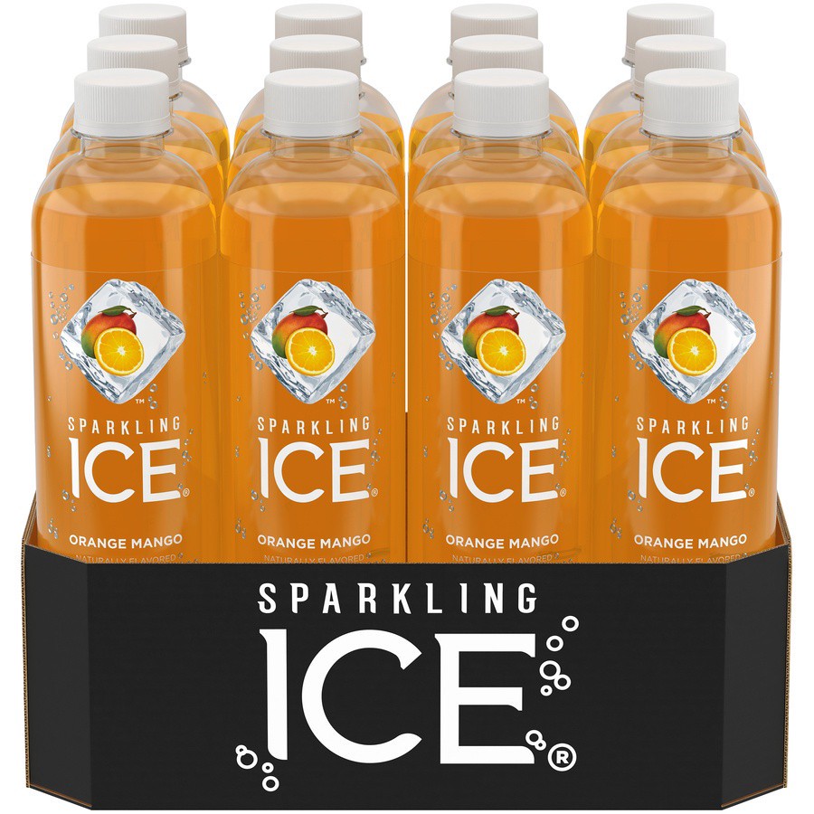 slide 1 of 1, Sparkling ICE Zero Sugar Orange Mango Sparkling Water 12 -17 fl oz Bottles, 12 ct