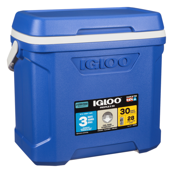 Igloo Coolers Igloo Cooler, Profile Ii, Blue, 30 Quarts 1 ct Shipt