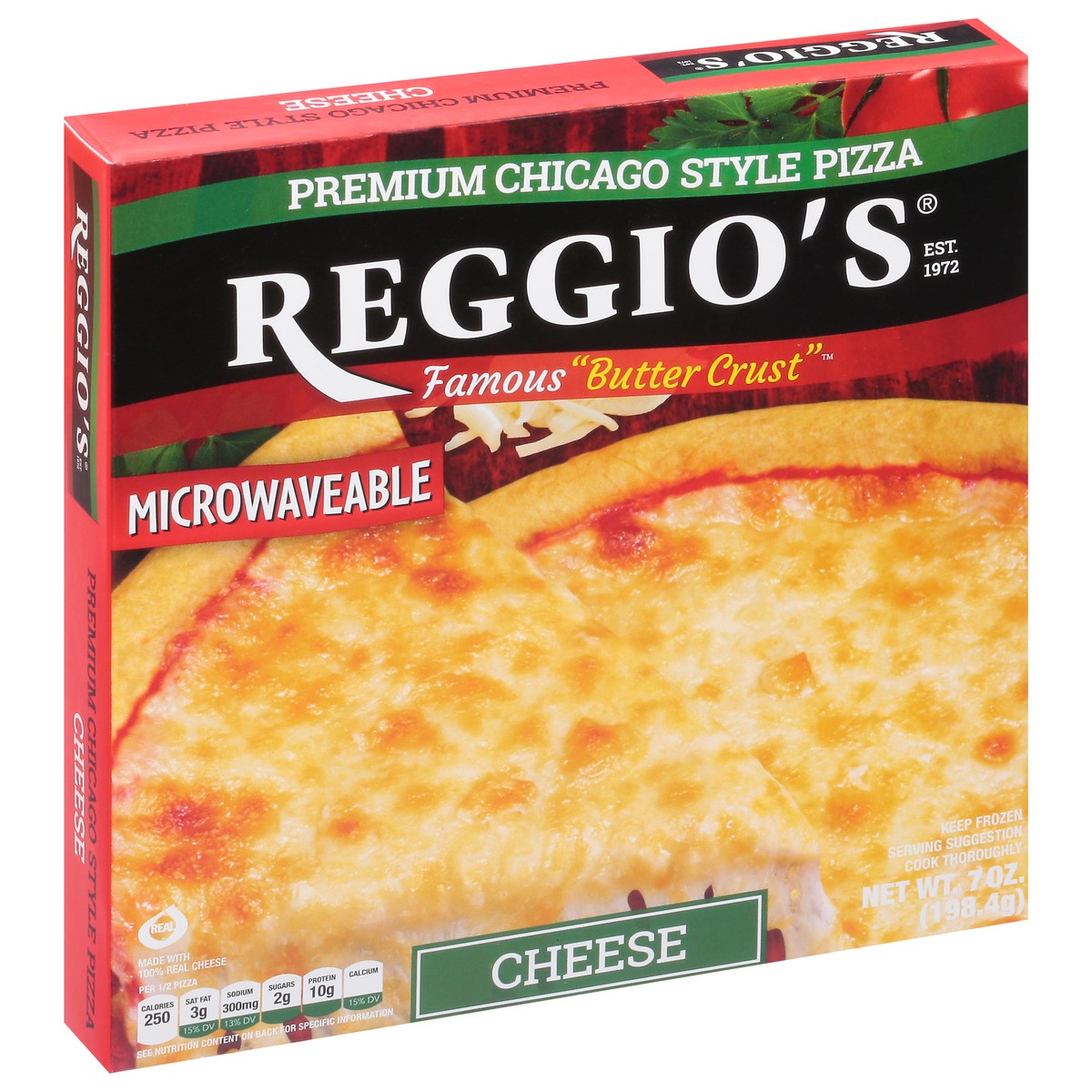 slide 11 of 13, Reggio's Premium Chicago Style Butter Crust Cheese Pizza 7 oz, 7 oz