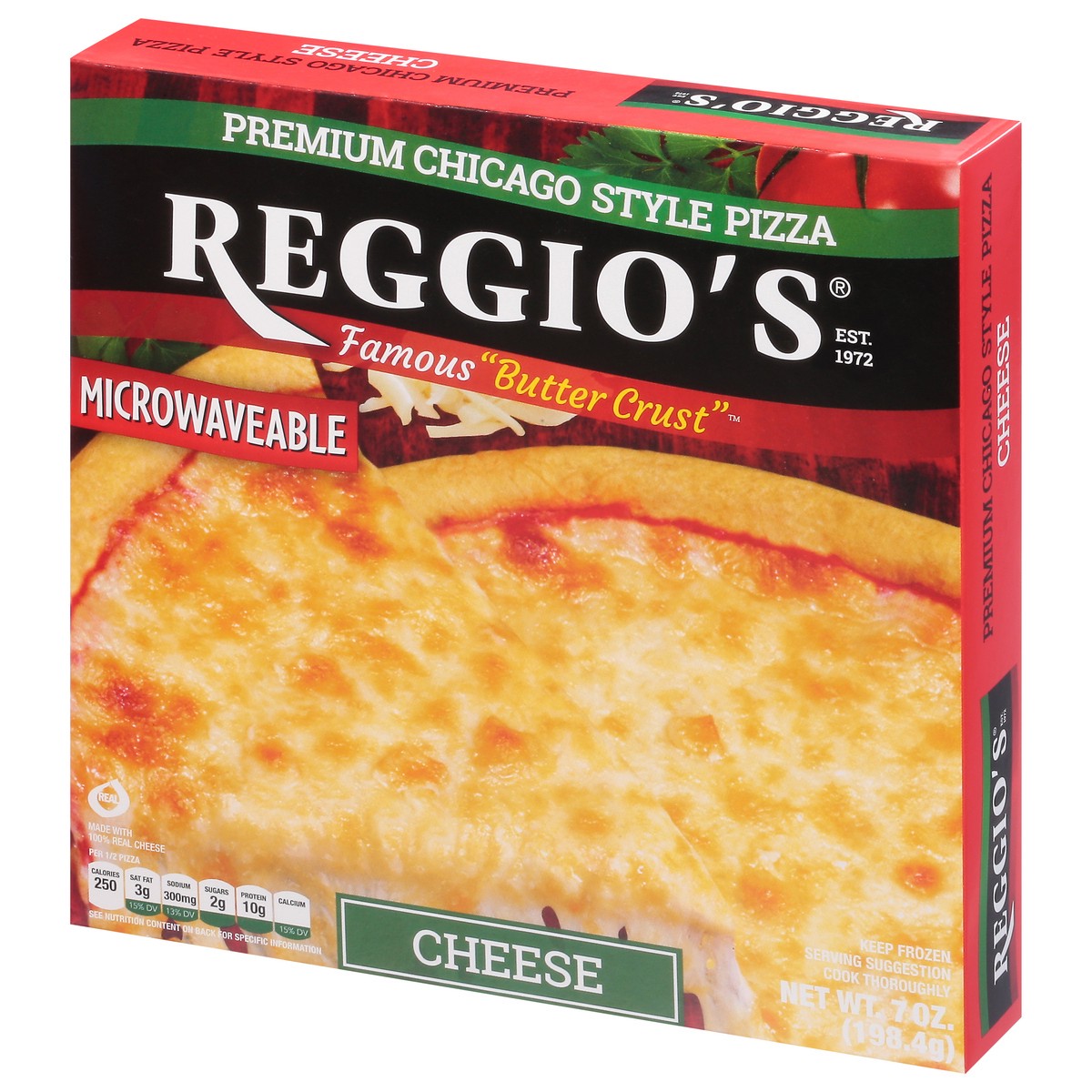 slide 10 of 13, Reggio's Premium Chicago Style Butter Crust Cheese Pizza 7 oz, 7 oz