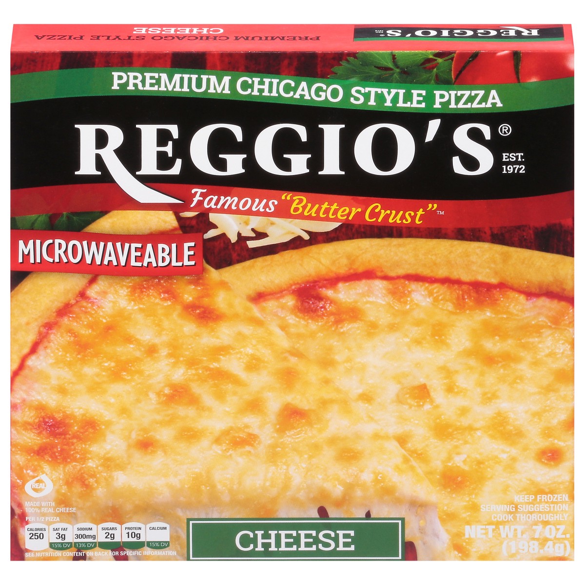 slide 13 of 13, Reggio's Premium Chicago Style Butter Crust Cheese Pizza 7 oz, 7 oz