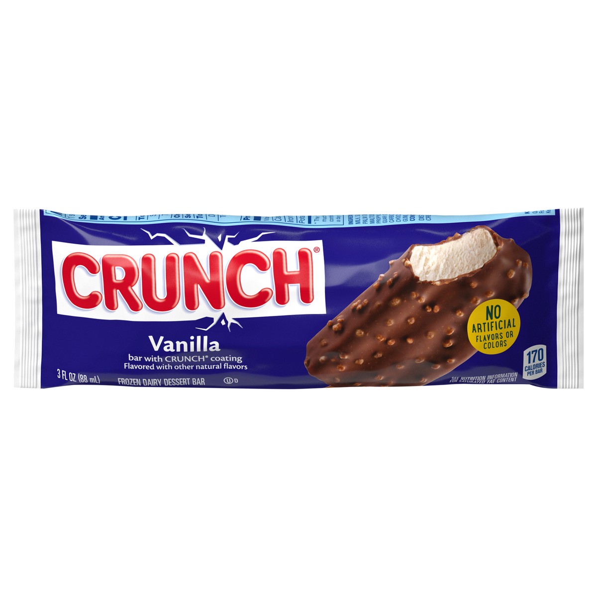 slide 1 of 7, Crunch Vanilla Frozen Dairy Dessert Bar 3 fl oz, 3 fl oz