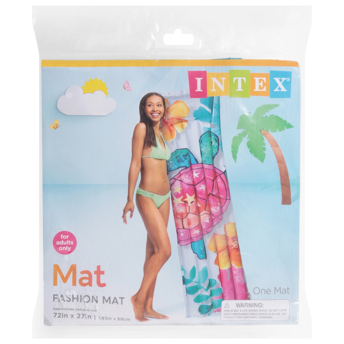 slide 1 of 3, Intex Fashion Mat for Adults Only 1 ea, 1 ct