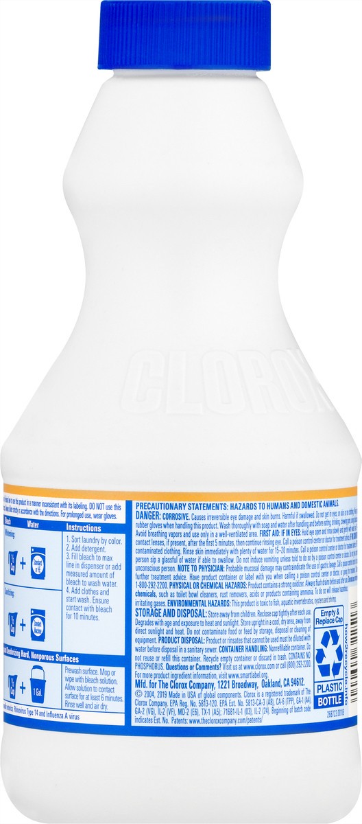 slide 6 of 9, Clorox Disinfecting Bleach 1.5 pt, 1.5 pint