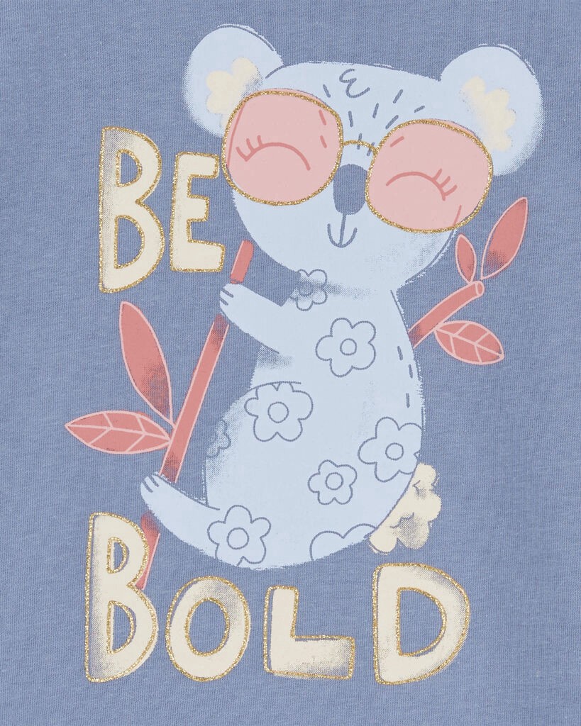 slide 2 of 2, Carter's Toddler Koala Graphic Tee Blue 3T, 1 ct