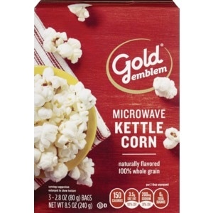 slide 1 of 1, CVS Gold Emblem Gold Emblem Microwave Kettle Corn, 3 Ct, 8.5 oz