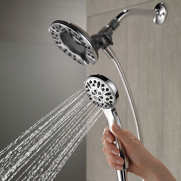 slide 9 of 11, Delta In2ition Hand Shower and Showerhead - Chrome, 1 ct