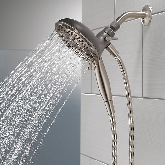 slide 4 of 7, Delta In2ition Two-in-One Handheld Shower Head - Brushed Nickel, 1 ct