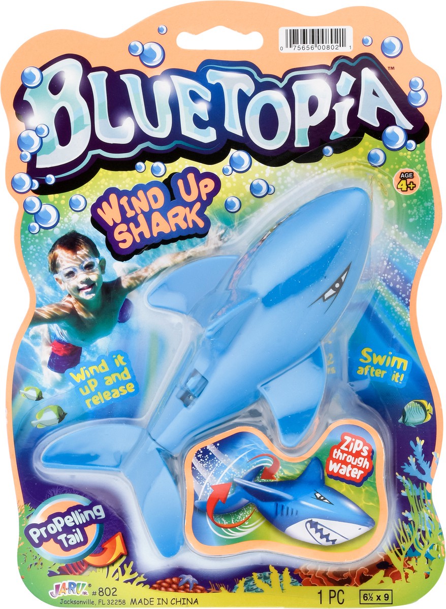 slide 6 of 9, Ja-Ru Blutopia Wind Up Shark Water Toy, 1 ct