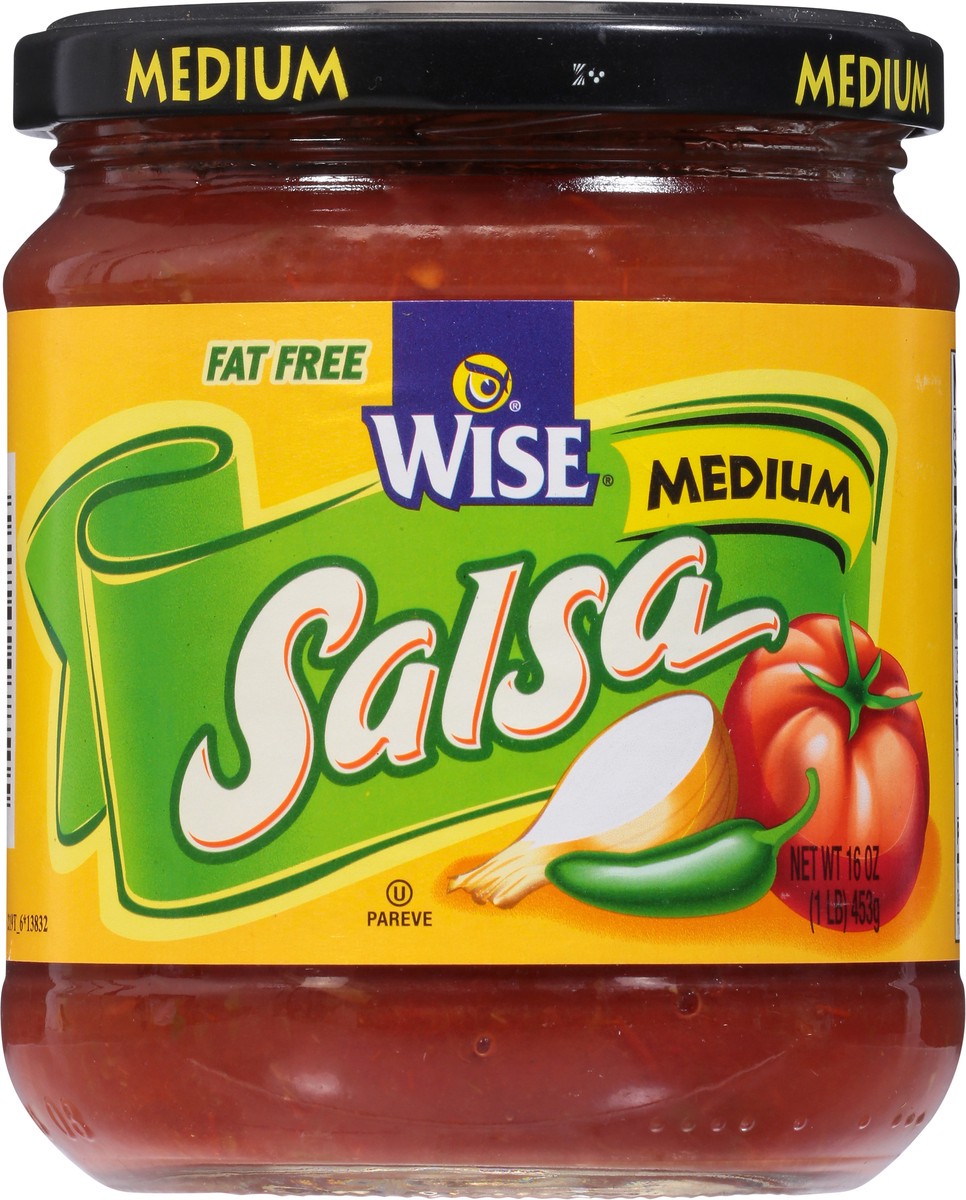 slide 9 of 9, Wise Fat Free Medium Salsa 16 oz, 16 oz