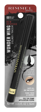 slide 1 of 1, Rimmel Rimmel Wonder Wing Waterproof Eyeliner 001 Black, 0.05 fl oz