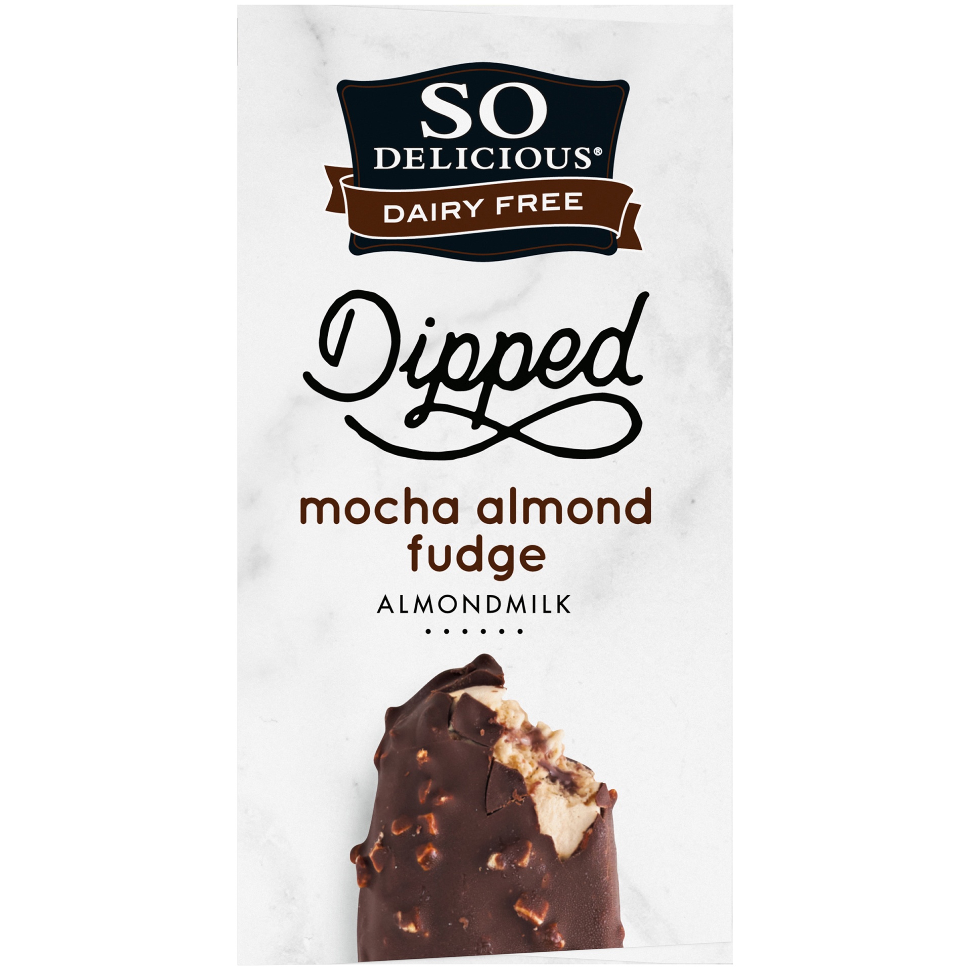 slide 2 of 7, So Delicious Dairy Free Dipped Mocha Almond Fudge Almond Milk Frozen Dessert Bar, 2.3 ct