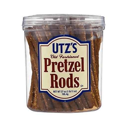 slide 1 of 1, Utz Pretzel Rod Tub, 27 oz