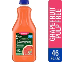 Kroger Premium Pulp Free Ruby Red Grapefruit Juice
