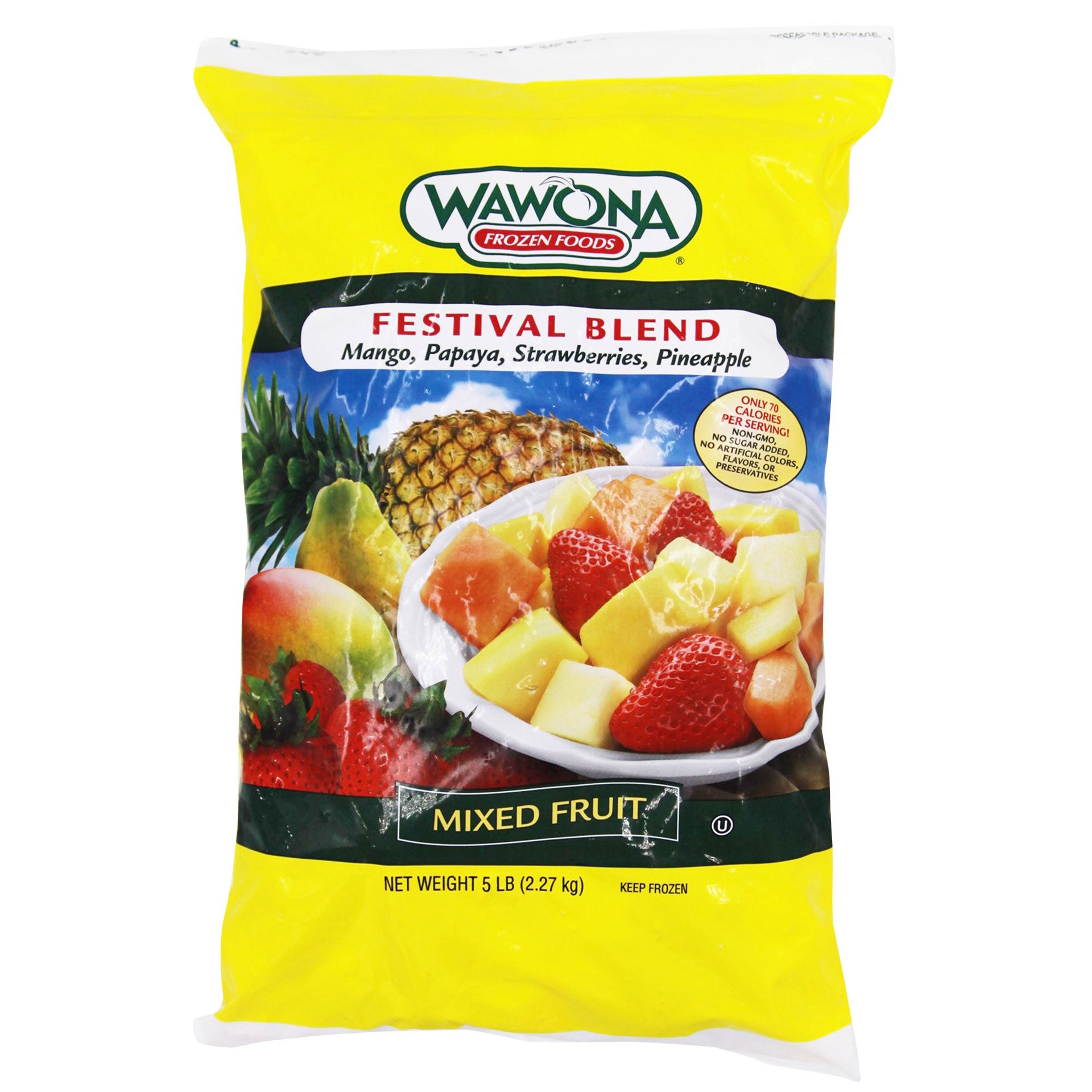 slide 1 of 2, Wawona Frozen Food Wawona Mixed Fruit, Festival Blend, 5 lbs, 