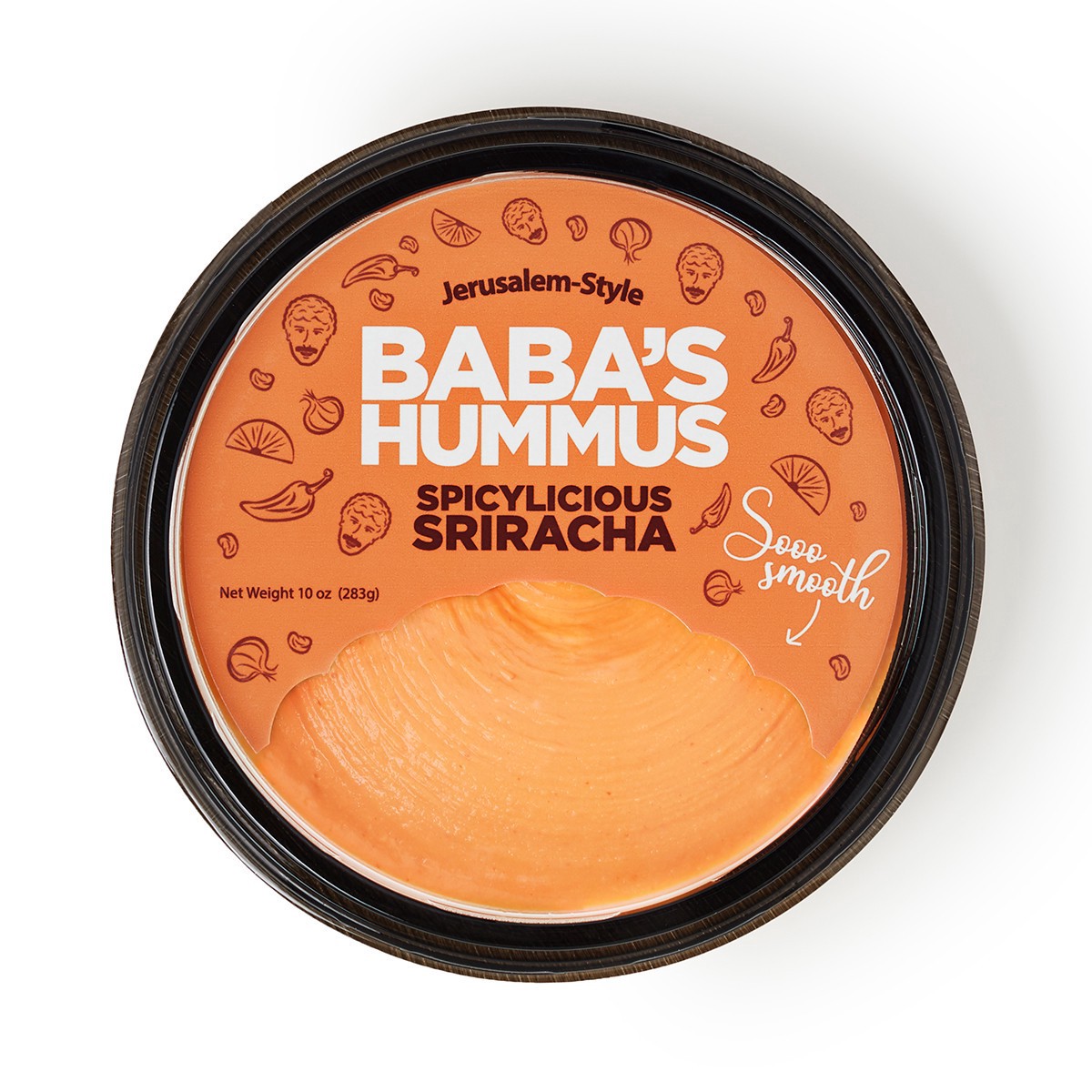 slide 1 of 1, Baba's Sriracha Hummus, 1 ct