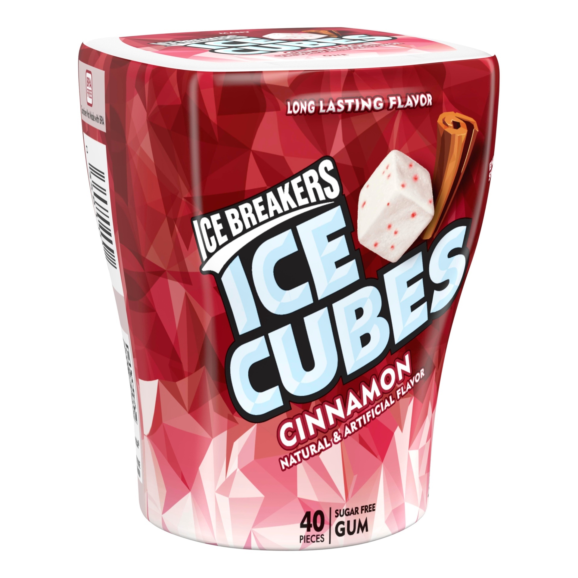 slide 1 of 3, Ice Breakers Ice Cubes Bottle Pack Cinnamon Gum, 3.24 oz