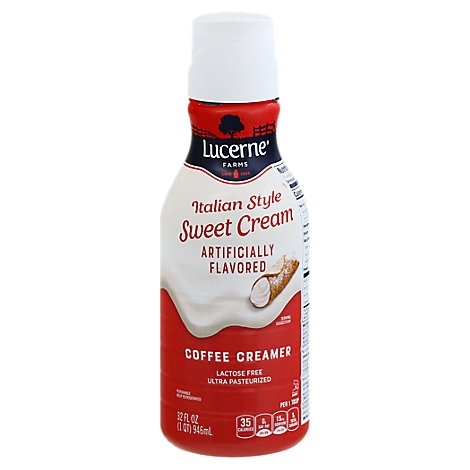 slide 1 of 1, Lucerne Coffee Creamer Italian Sweet Cream, 32 fl oz