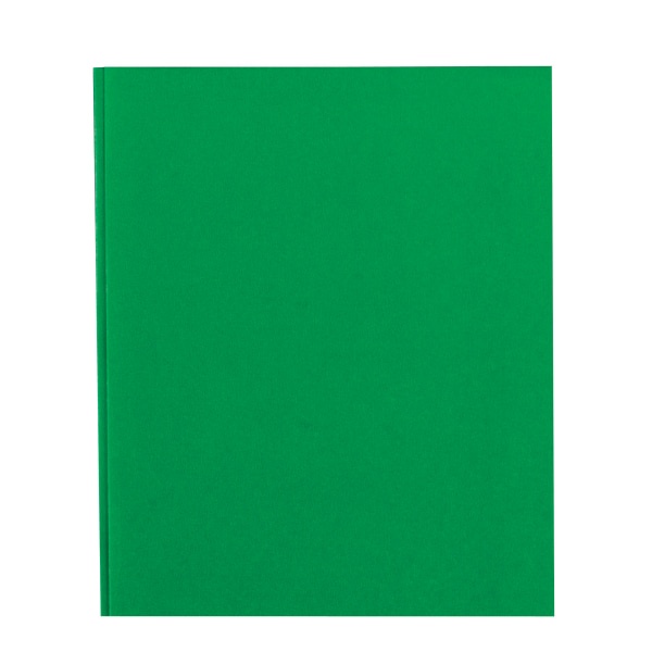 slide 1 of 2, Office Depot Brand School-Grade 3-Prong Paper Folder, Letter Size, Green, 1 ct
