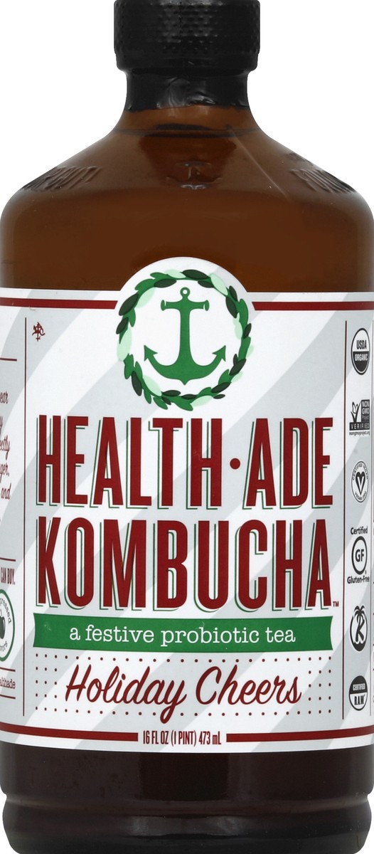 slide 2 of 6, Health-Ade Health Ade Kombucha - Seasonal - Mango Lemonade - 16 fl oz, 16 fl oz