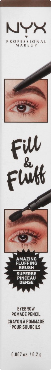 slide 8 of 9, NYX Professional Makeup FFEP05 Ash Brown Fill & Fluff Eyebrow Pomade Pencil 0.007 oz, 0.01 oz