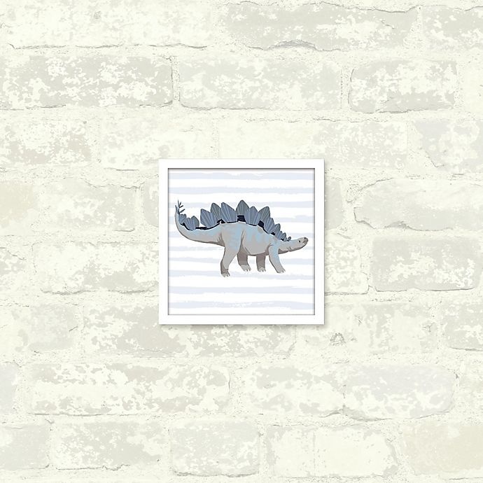 slide 3 of 3, Linden Ave Stegosaurus Square Wall Art, 10 in