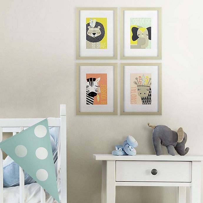 slide 2 of 2, York Wallcoverings Linden Ave Explorer Animals Framed Artwork, 4 ct