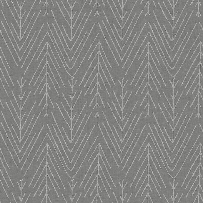 slide 2 of 9, RoomMates Twig Hygee Herringbone Peel & Stick Wallpaper - Grey/Charcoal, 1 ct