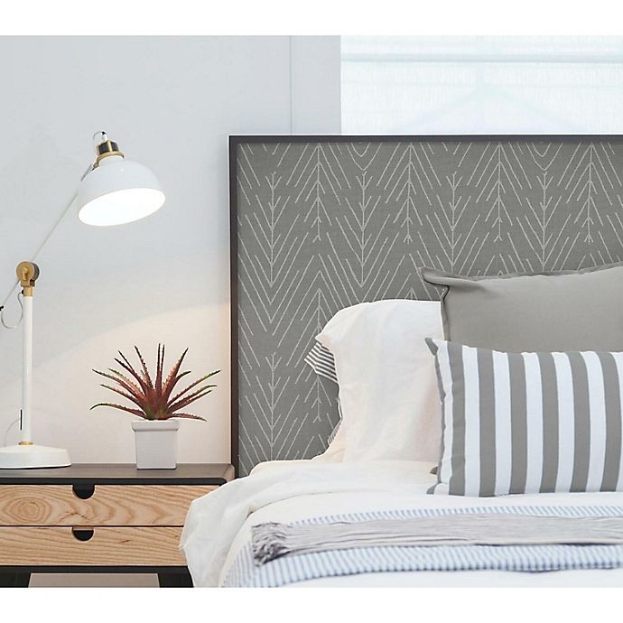 slide 9 of 9, RoomMates Twig Hygee Herringbone Peel & Stick Wallpaper - Grey/Charcoal, 1 ct