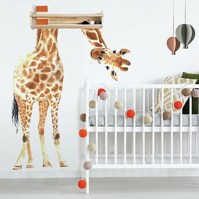 slide 2 of 6, RoomMates Giraffe Peel and Stick Wall Decals, 1 ct