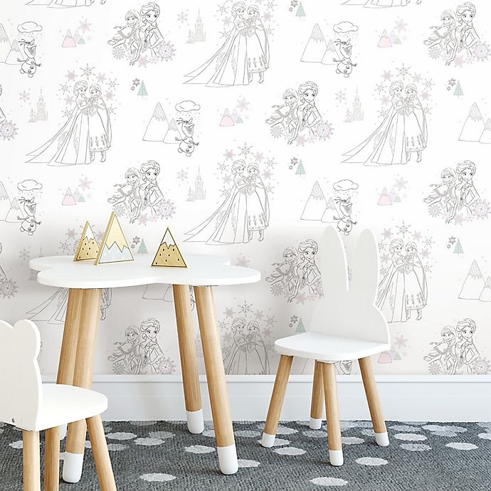 slide 3 of 7, RoomMates Disney Frozen Peel & Stick Wallpaper, 1 ct