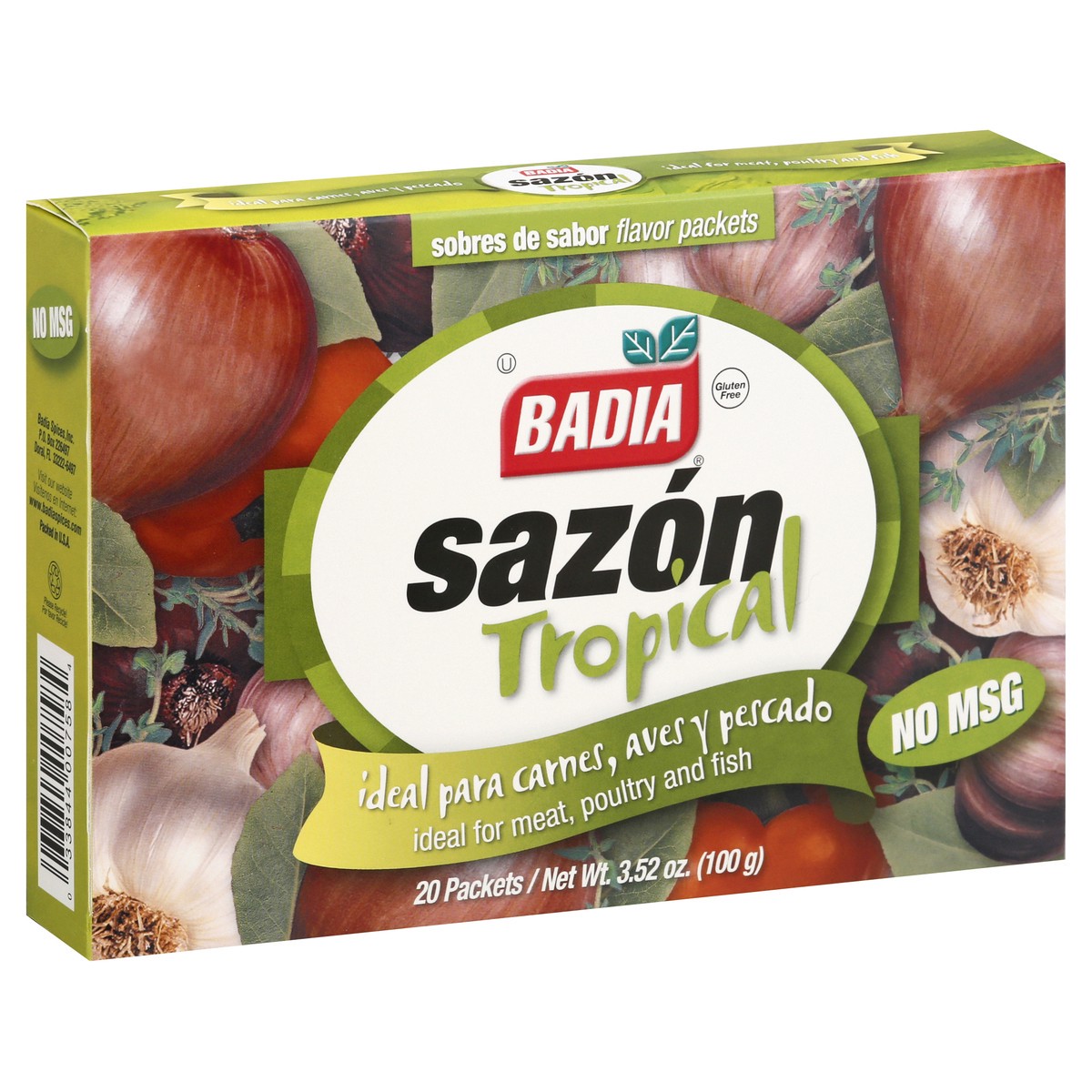 slide 4 of 9, Badia Sazon Tropical Flavor Packets 20 ea, 20 ct