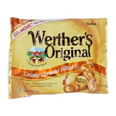 slide 1 of 1, Werther's Original Creamy Caramel Filled, 12 oz