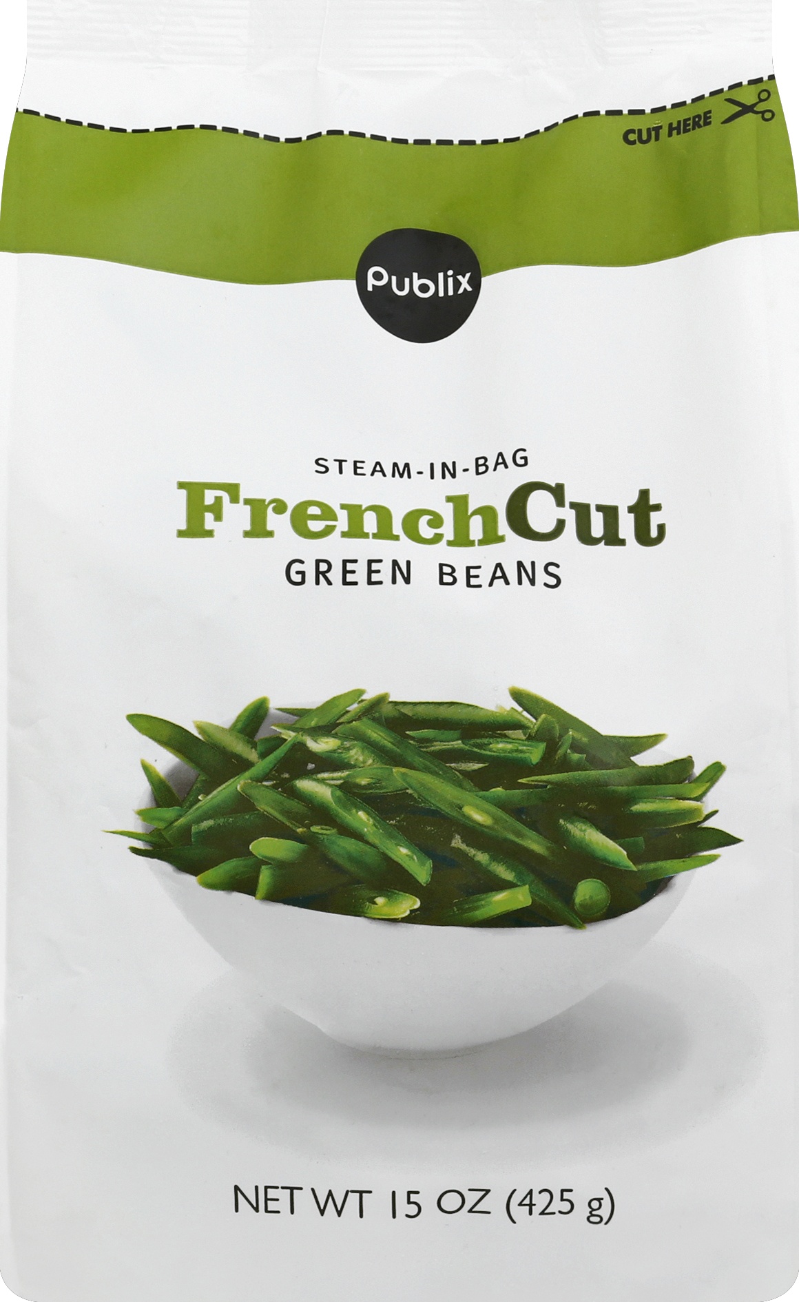 Store Brand Frozen Cut Green Beans 15oz Bag