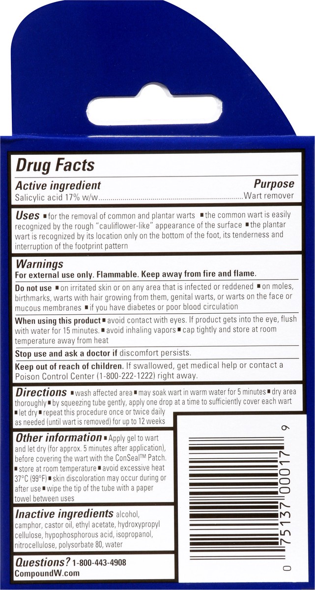 slide 8 of 9, Compound W Maximum Strength Wart Remover System 1 ea, 12 ct