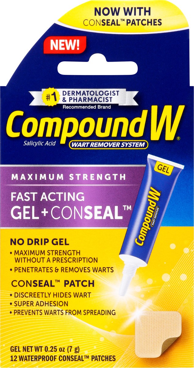 slide 5 of 9, Compound W Maximum Strength Wart Remover System 1 ea, 12 ct