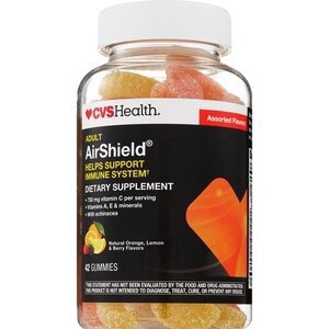 slide 1 of 1, CVS Health Airshield Immune Support Gummies, Citrus And Berry, 42 Ct, 42 ct